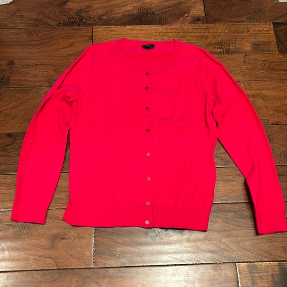 Talbots Sweaters - Talbots cardigan hot pink PL